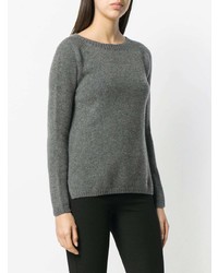 Pull à col rond gris 'S Max Mara