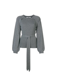 Pull à col rond gris Chalayan