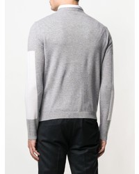 Pull à col rond gris Emporio Armani