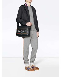 Pull à col rond gris Gucci