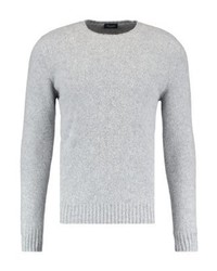 Pull à col rond gris Drumohr