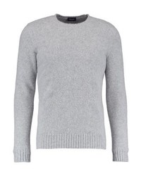 Pull à col rond gris Drumohr