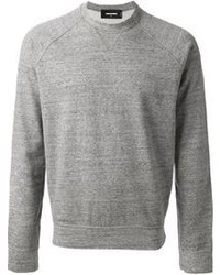 Pull à col rond gris DSquared