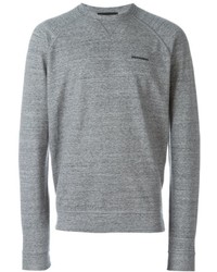 Pull à col rond gris DSQUARED2