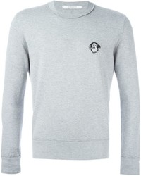 Pull à col rond gris Givenchy