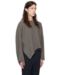 Pull à col rond gris 132 5. ISSEY MIYAKE