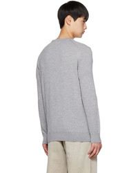 Pull à col rond gris MAISON KITSUNÉ