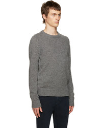 Pull à col rond gris Acne Studios