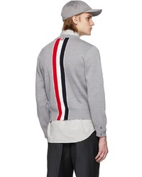 Pull à col rond gris Thom Browne