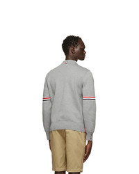 Pull à col rond gris Thom Browne