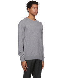 Pull à col rond gris MAISON KITSUNÉ