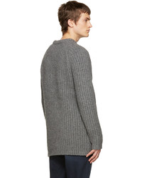 Pull à col rond gris Acne Studios