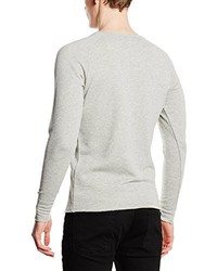 Pull à col rond gris Jack & Jones