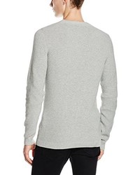 Pull à col rond gris Jack & Jones