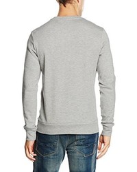 Pull à col rond gris JACK & JONES PREMIUM