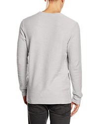 Pull à col rond gris JACK & JONES PREMIUM