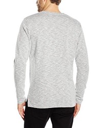 Pull à col rond gris JACK & JONES PREMIUM