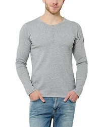 Pull à col rond gris James Tyler