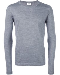 Pull à col rond gris Jil Sander