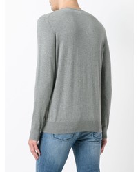 Pull à col rond gris Polo Ralph Lauren