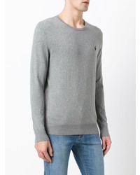 Pull à col rond gris Polo Ralph Lauren