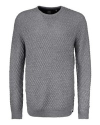Pull à col rond gris Kitaro
