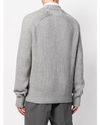 Pull à col rond gris Jil Sander