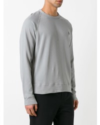 Pull à col rond gris Polo Ralph Lauren