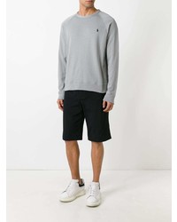 Pull à col rond gris Polo Ralph Lauren