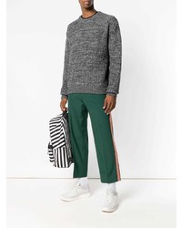 Pull à col rond gris MSGM