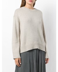 Pull à col rond gris Sminfinity