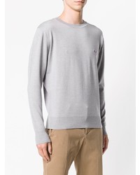 Pull à col rond gris MAISON KITSUNÉ