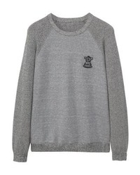 Pull à col rond gris Mango