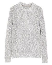 Pull à col rond gris Mango