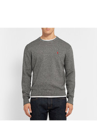 Pull à col rond gris Polo Ralph Lauren