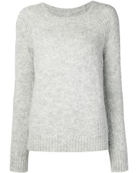 Pull à col rond gris Nili Lotan