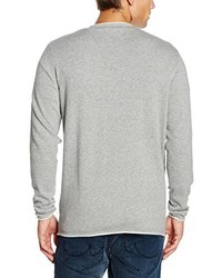 Pull à col rond gris ONLY & SONS