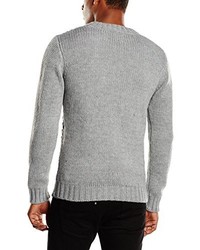 Pull à col rond gris ONLY & SONS