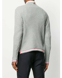 Pull à col rond gris Thom Browne