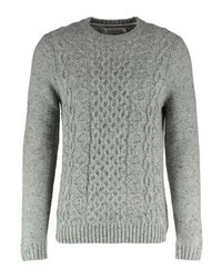 Pull à col rond gris Pier One