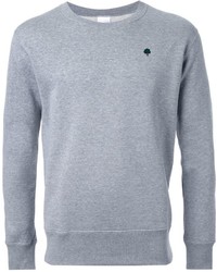 Pull à col rond gris