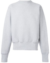Pull à col rond gris