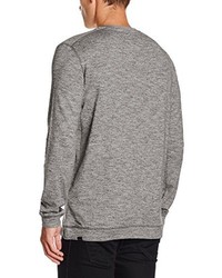 Pull à col rond gris Quiksilver