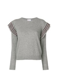 Pull à col rond gris RED Valentino