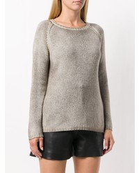 Pull à col rond gris Avant Toi