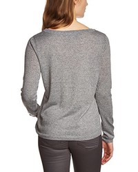 Pull à col rond gris Selected Femme