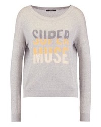 Pull à col rond gris Set
