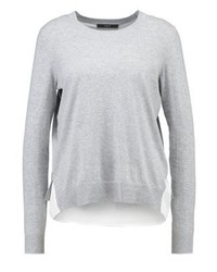 Pull à col rond gris Set