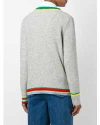 Pull à col rond gris Ç By Mira Mikati