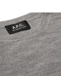 Pull à col rond gris A.P.C.